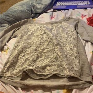 Long sleeve gray t-shirt